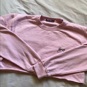 Pink Crop long sleeve
